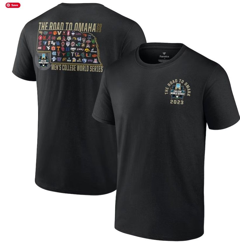 2023 College World Series Road to Omaha T-Shirt