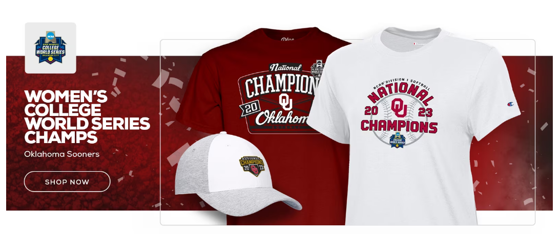Women's 2023 College World Series Champions T-Shirts and WCWS Gear
